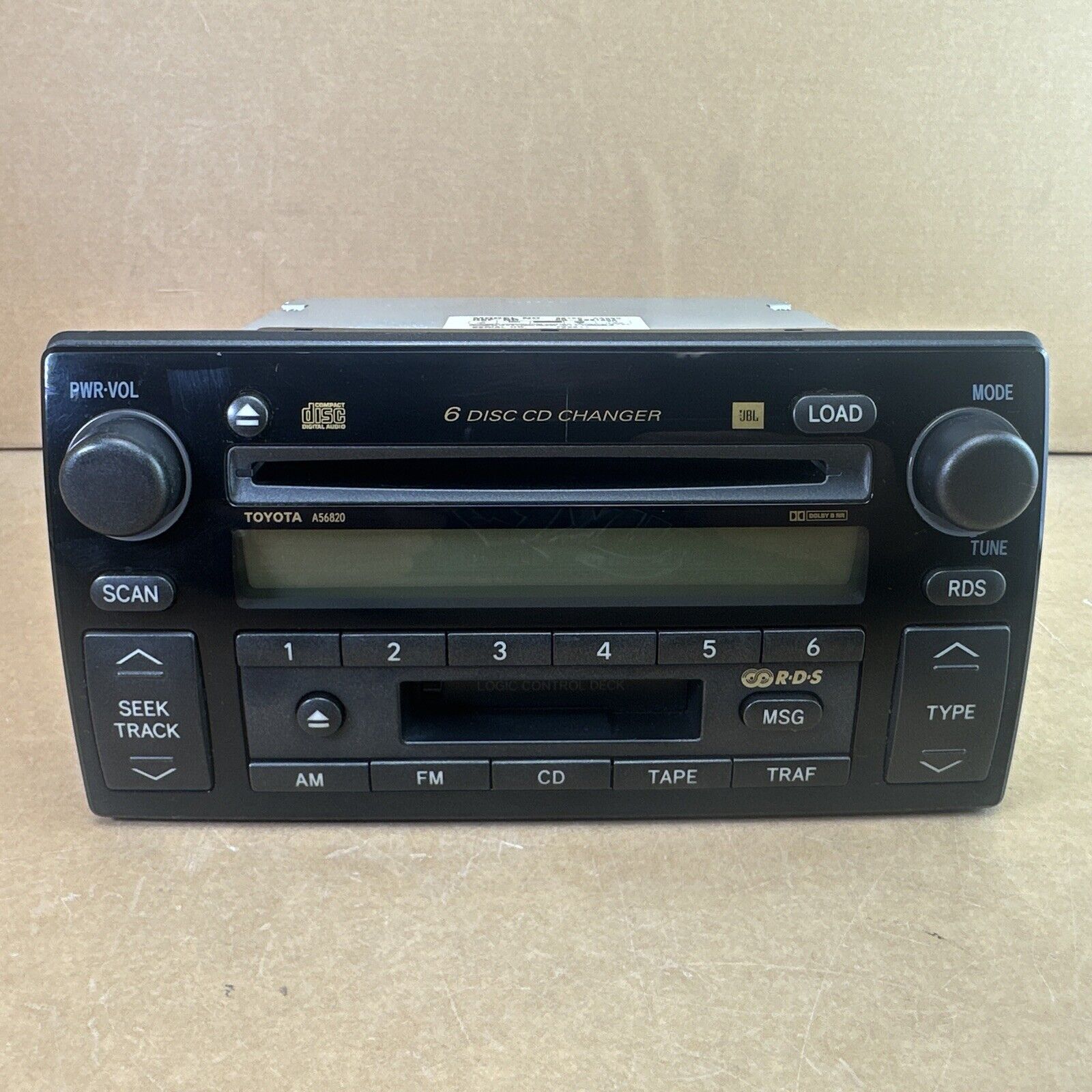 02-04 Toyota Camry AM FM Radio #86120-AA060 JBL 6 Disc CD Cassette