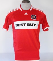 Adidas Climacool Red &amp; White Chicago Fire Soccer Jersey Youth Boy&#39;s NWT - £47.18 GBP