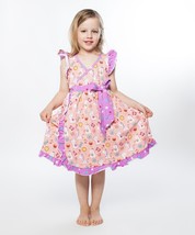 NWT Jelly The Pug Unicorn Pink Mischa Girls Ruffle Dress Size 2T - £10.35 GBP