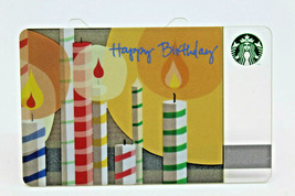 Starbucks Coffee 2010 Gift Card Happy Birthday Candles Zero Balance No V... - $10.84