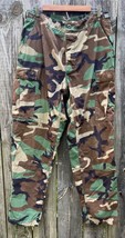 1990s Vtg Us Army Camouflage Pants 35x32 Cargo Military Woodland 1996 Ripstop - £23.98 GBP
