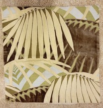 Willaims Sonoma Rousseau Velvet Applique 20x20 Tropical Fronds Nwot #P353 - £47.16 GBP