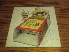 Vintaage Wallace Tripp 36 Piece Puzzle Sick Mouse in Match Box 7.5x7.5 S... - $21.99