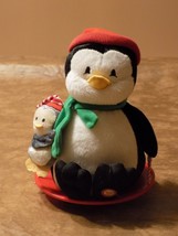 Hallmark Christmas Animated Penguin Pal Sledding Musical Sings Up On The... - $19.80