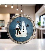 DEBBIE MUMM Trivet Sakura Snowman Stoneware Hot Plate Christmas Holiday ... - £17.40 GBP