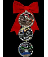 Monster trucks grave digger  bottlecap christmas tree ornaments Decorations - $9.45