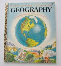 The First Golden GEOGRAPHY ~ Vintage Childrens Little Golden Book Willia... - $9.79