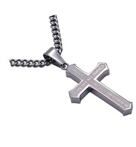 Spirit and Truth Christain Men&#39;s Stainless Steel Cross - £67.50 GBP