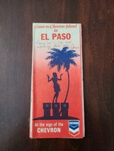 El Paso Road Map Courtesy of Chevron 1969 Edition - £10.59 GBP