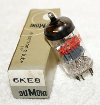 1- Dumont 6KE8 NOS Audio Ham Radio Vacuum Tube in Box ~ Holland ~Tests VG - $19.99