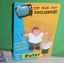 Family Guy NJ Croce Freakin&#39; Sweet Bendable Peter Toy Fair 1,369/2007 Sealed - $29.69