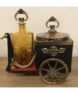 Vtg Very Rare Complete  Carriage Liquor Decanter Set w/ Working Music Bo... - $220.50
