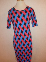 NEW Lularoe Multicolor Geometic Print S/S (Julia Style) DRESS Size S 4 6... - $13.86