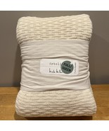 NICOLE MILLER ARTELIER Full/Queen Woven Knit Bed Blanket Color Vanilla C... - $125.02 CAD