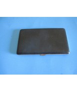Vintage  Black Vinyl Gold Tone Metal Cigarette Case 6&quot; X 4&quot; - $396.84 MXN