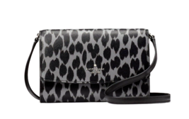 New Kate Spade Perry Crossbody Spotted Animal Printed Grey Multi - £67.18 GBP