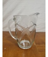 Anchor Hocking Crossing Swirls Vintage Glass Pitcher AHC66 8 7/8” 80 Oz ... - $16.67 CAD