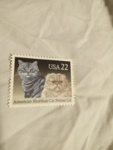 1988 USA 22¢ American Shorthair &amp; Persian Cats Postage Stamp #2375  MNH- 1 Stamp - £1.55 GBP