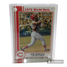 Joe Morgan 1972 Reds Desktop Display Frame Clear Magnetic Size 2.64x3.62 - £11.62 GBP