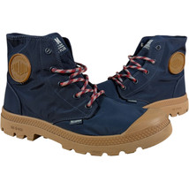 Palladium Waterproof Plus Womens sz 6 Pampa Hi Boot Navy Blue Nylon Shoes - £45.88 GBP