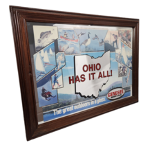 Vintage GENESEE Beer &amp; Ale Bar Mirror OHIO Fishing Hunting Hiking Sign  ... - €42,37 EUR
