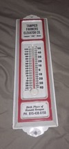 Tampico FARMERS Elevator Thermometer Tampico Illinois Birth Place Ronald... - $42.06