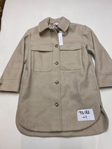 TOPSHOP Button Front Utility Coat in Beige    (ccc198) - $19.17
