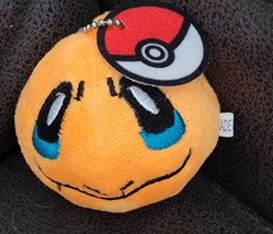 New Without Tags Pokemon Charmander Orange Head Pokeball Keychain Ring Plush 3&quot; - £15.84 GBP
