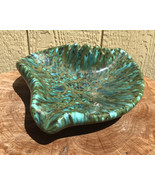 Studio Art Pottery Vtg MCM Atomic Large Ashtray &amp; Trinket Dish Speckled ... - €21,34 EUR