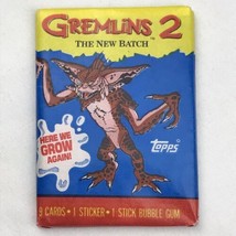 Gremlins 2 1990 Topps Unopened Trading Card Wax Pack w/gum New Vintage - £9.42 GBP
