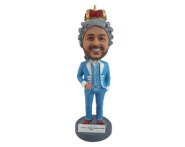 Custom Bobblehead Guy Dressed As A Fancy Emperor Or King From The Past - Super H - £71.05 GBP