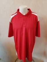 UNDER ARMOUR MEN&#39;S HEATGEAR RED WHITE SHIRT STRETCH POLYESTER LOOSE XL $... - €33,28 EUR