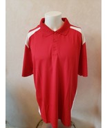 UNDER ARMOUR MEN&#39;S HEATGEAR RED WHITE SHIRT STRETCH POLYESTER LOOSE XL $... - €33,28 EUR