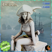 Bella | Pirate Girls Vol 1 * 35mm and 75mm Dungeons and Dragons Roleplay Miniatu - £5.58 GBP