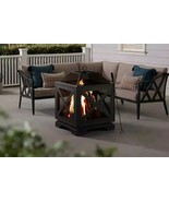 Westbury Outdoor Square Wood Burning Black Fire Pit 26 In W X 37.8 In H ... - €133,00 EUR
