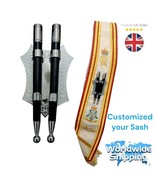 Baldric Sash For Drum &amp; Pipe Major Blazer Sash Custom Made Hand Embroide... - $324.65