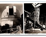RPPC Montante Wilson Osservatorio Doppio Vista Los Angeles Ca Unp Cartol... - $11.23