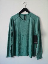 NWT LULULEMON DELM/TLLG Mint Green Metal Vent Tech LS 2.0 Top Shirt Men&#39;... - $96.99