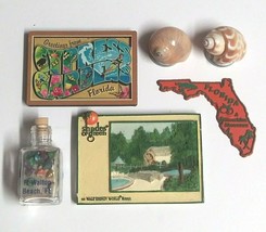 Shells Bottle w/ Sand Cypress Gardens Disney Vintage Fridge Magnet Lot (Qty 6) - £11.98 GBP