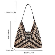 Torage bag extra large weave straw swimming beach bag fashion shoulder bag solid hollow thumb200