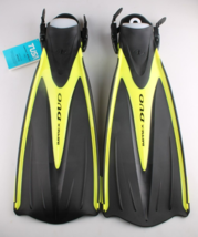 Pinne Da Immersione Tusa Imprex Duo Fin Medium M Gialle Open Heel NUOVE - $49.95