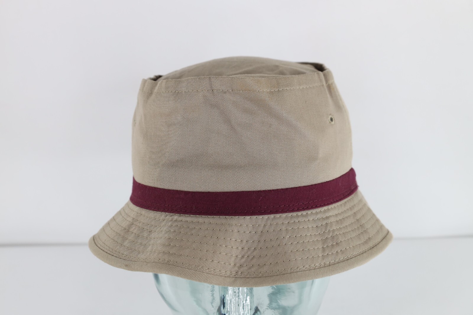 Vintage 80s 90s Streetwear Striped Roll Top Golf Bucket Hat Cap Medium C... - $49.45