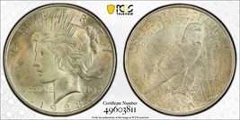 Toned 1923 P MS 64 Peace Silver Dollar PCGS Graded Certified Authentic Slab 49 - $1,853.11 MXN