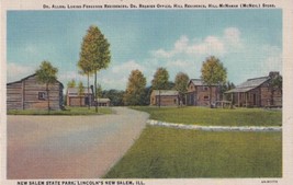 New Salem State Park Lincoln&#39;s New Salem Petersburg Illinois IL Postcard D53 - £2.34 GBP