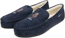 Polo Ralph Lauren Mens Polo Dezi V Bear Moccasin Slipper Loafer, Navy, 10 - £51.42 GBP