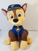 Chase Paw Patrol Nickelodeon Large Plush 16&quot; Plush Stuffed Animal Police Dog - £16.10 GBP