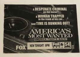 America’s Most Wanted Vintage Tv Guide Print Ad John Walsh TPA15 - £4.63 GBP