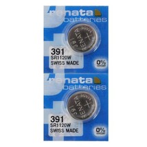 Renata 391 SR1120W Batteries - 1.55V Silver Oxide 391 Watch Battery (10 Count) - £4.75 GBP+