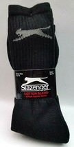 3PACK Slazenger Crew Sports Socks Men Size 10-13 BLACK HIGH QUALITY COTT... - $13.85