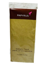 Papyrus Specialty Tissue 4 Sheets-Gold 14.4sq ft Total - £7.54 GBP